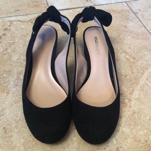 Sole Society sling back, block heel sandal